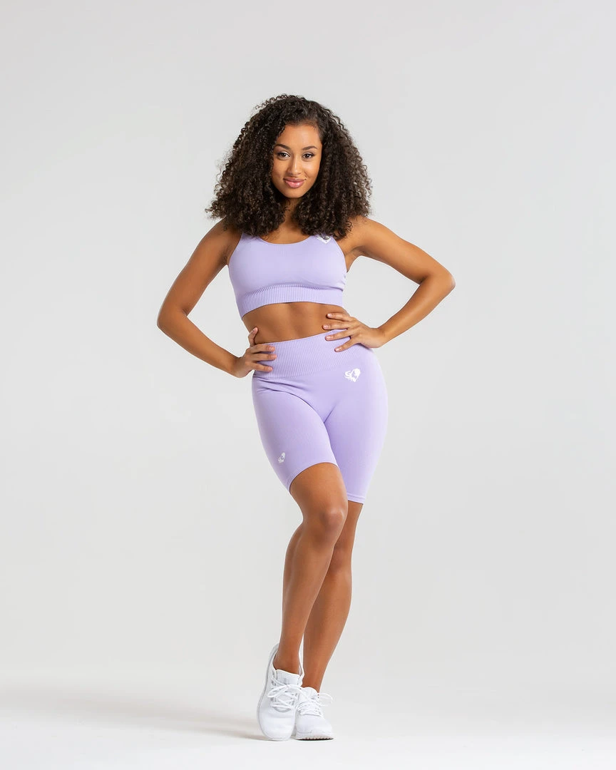 WOMEN'S BEST Power Seamless Cycling Shorts | Lilac SPORTBEKLEIDUNG