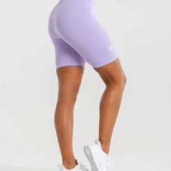 WOMEN'S BEST Power Seamless Cycling Shorts | Lilac SPORTBEKLEIDUNG