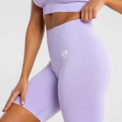 WOMEN'S BEST Power Seamless Cycling Shorts | Lilac SPORTBEKLEIDUNG