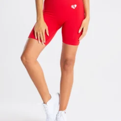 WOMEN'S BEST Power Seamless Cycling Shorts | Red SPORTBEKLEIDUNG