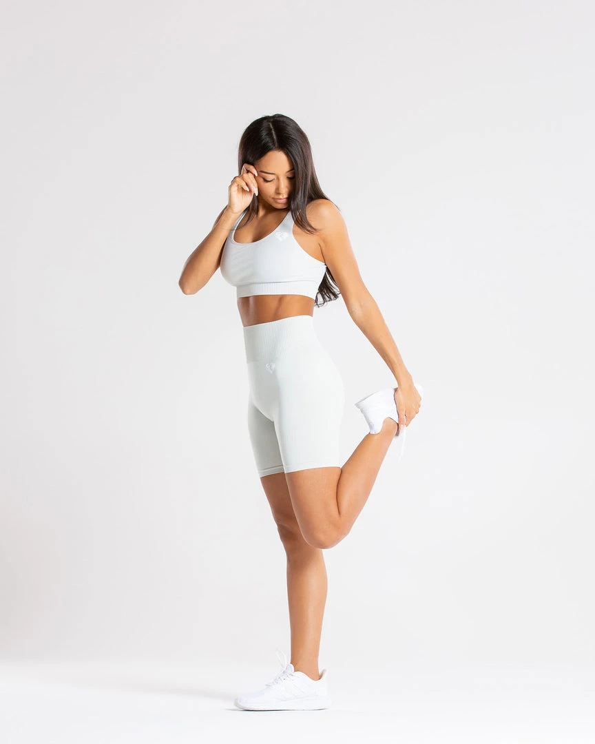 WOMEN'S BEST SPORTBEKLEIDUNG Power Seamless Cycling Shorts | Washed Light Grey