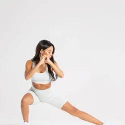 WOMEN'S BEST SPORTBEKLEIDUNG Power Seamless Cycling Shorts | Washed Light Grey