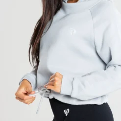 WOMEN'S BEST SPORTBEKLEIDUNG True Mesh Cropped Hoodie | Grey