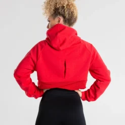 WOMEN'S BEST SPORTBEKLEIDUNG True Mesh Cropped Hoodie | Red