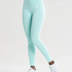 WOMEN'S BEST Power Seamless Leggings | Bleached Aqua