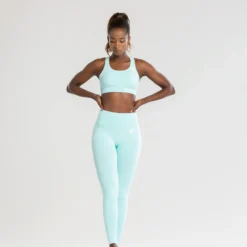 WOMEN'S BEST Power Seamless Leggings | Bleached Aqua