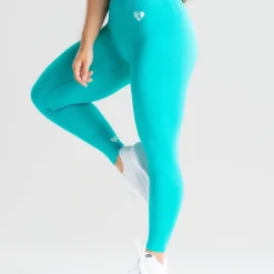 WOMEN'S BEST Power Seamless Leggings | Ceramic Turquoise SPORTBEKLEIDUNG