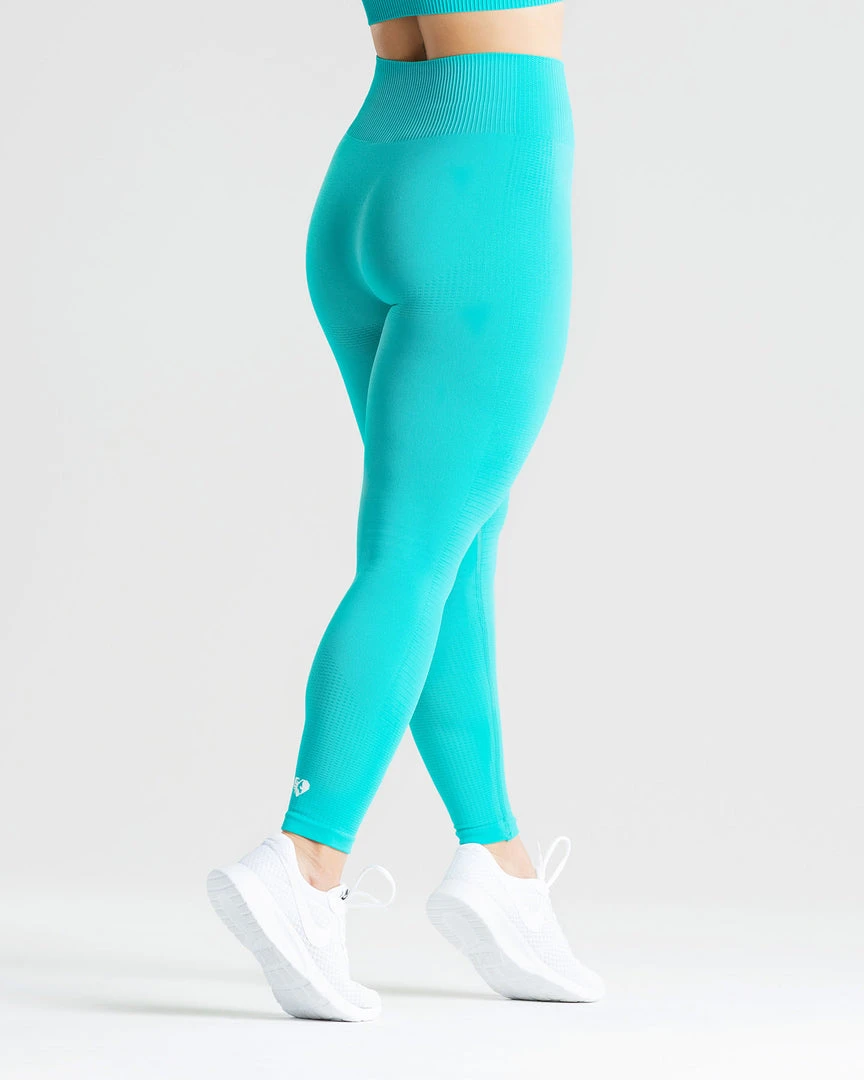 WOMEN'S BEST Power Seamless Leggings | Ceramic Turquoise SPORTBEKLEIDUNG