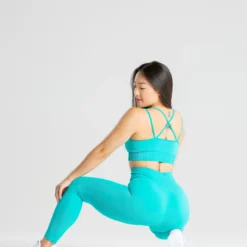 WOMEN'S BEST Power Seamless Leggings | Ceramic Turquoise SPORTBEKLEIDUNG