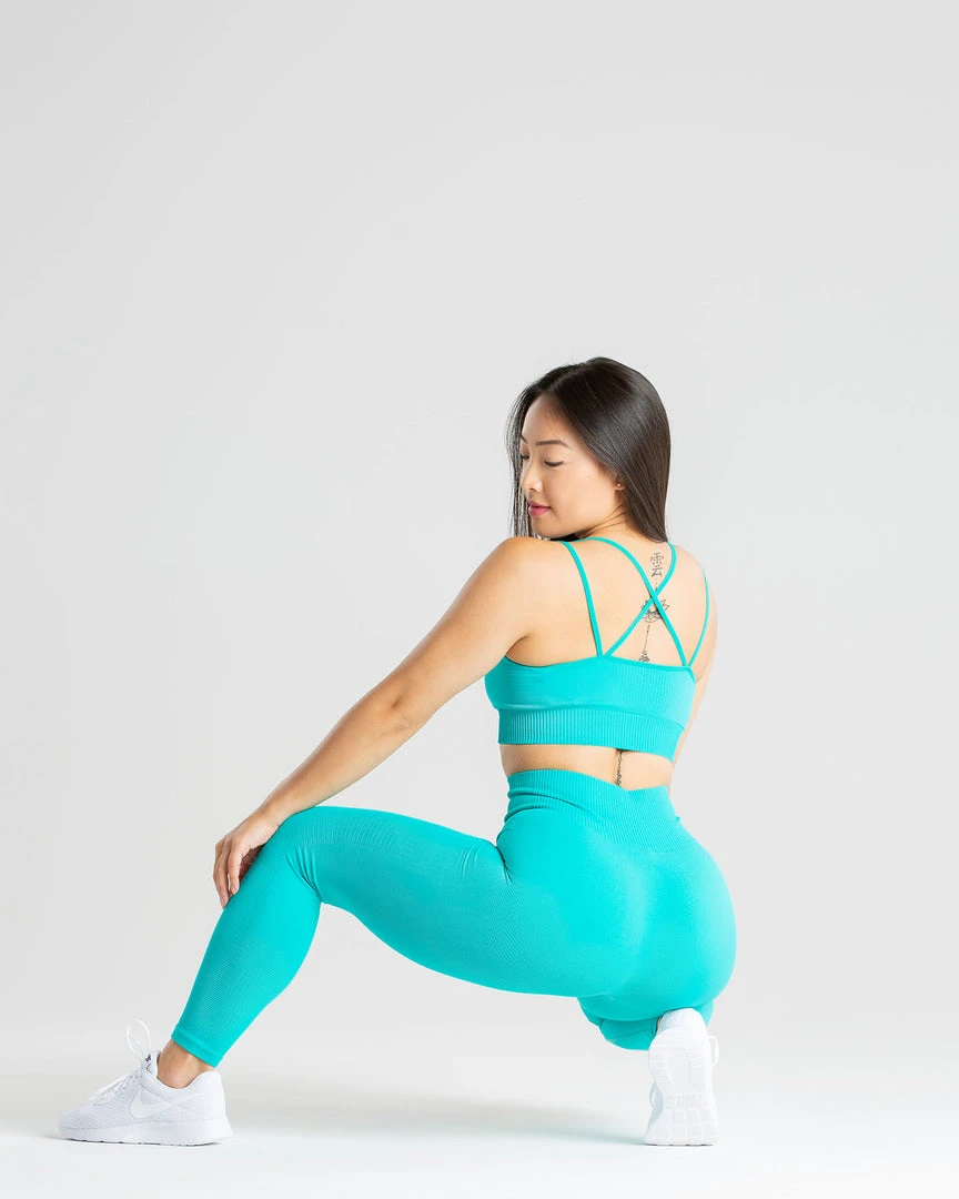 WOMEN'S BEST Power Seamless Leggings | Ceramic Turquoise SPORTBEKLEIDUNG