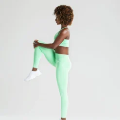 WOMEN'S BEST Power Seamless Leggings | Green Ash