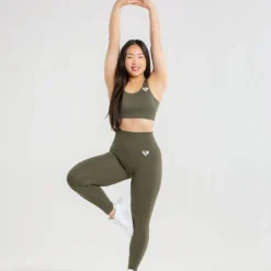 WOMEN'S BEST Power Seamless Leggings | Khaki