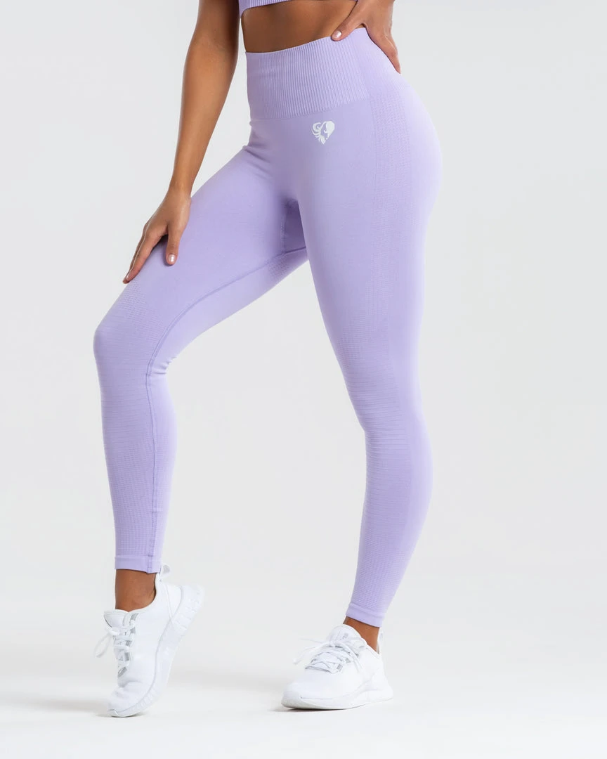 WOMEN'S BEST Power Seamless Leggings | Lilac SPORTBEKLEIDUNG