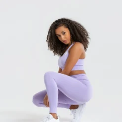 WOMEN'S BEST Power Seamless Leggings | Lilac SPORTBEKLEIDUNG