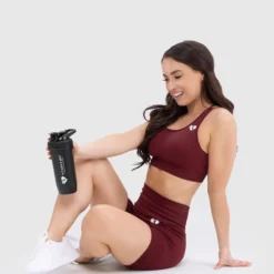 WOMEN'S BEST NUTRITION Large Metal Shaker | Black Onyx