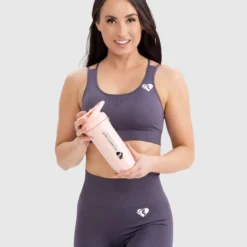 WOMEN'S BEST Large Metal Shaker | Rose Cloud NUTRITION