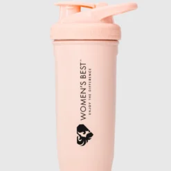 WOMEN'S BEST Large Metal Shaker | Rose Cloud NUTRITION