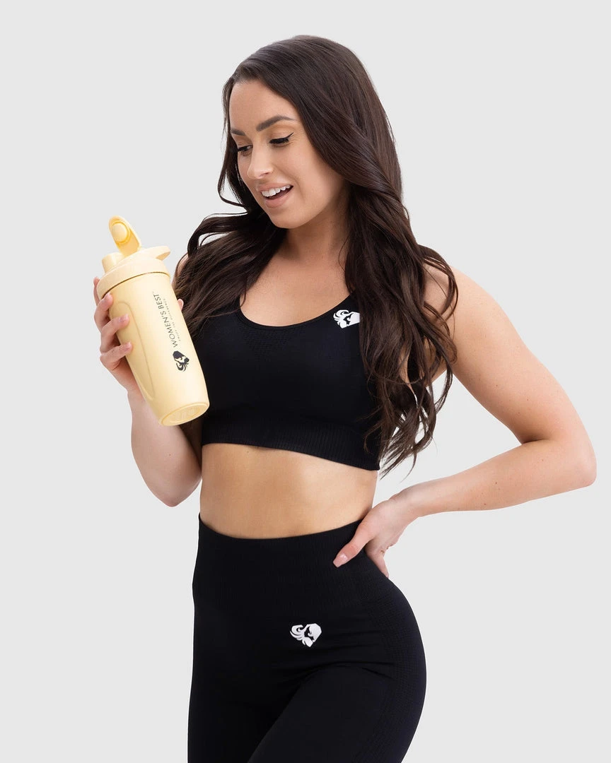 WOMEN'S BEST NUTRITION Large Metal Shaker | Vibrant Yellow
