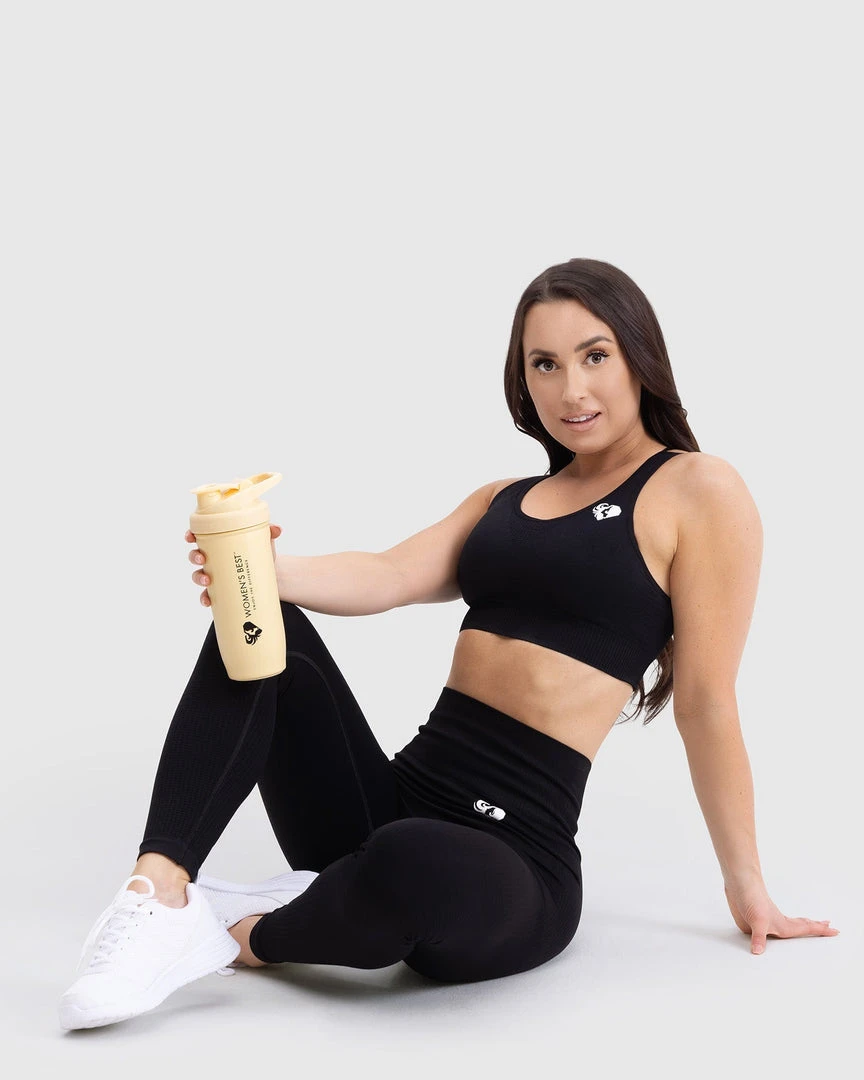 WOMEN'S BEST NUTRITION Large Metal Shaker | Vibrant Yellow