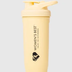 WOMEN'S BEST NUTRITION Large Metal Shaker | Vibrant Yellow