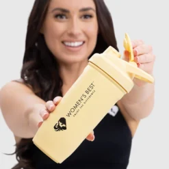 WOMEN'S BEST NUTRITION Large Metal Shaker | Vibrant Yellow