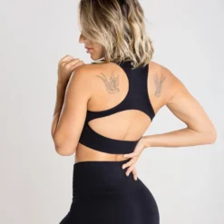 WOMEN'S BEST SPORTBEKLEIDUNG Move Seamless Sports Bra | Black Marl