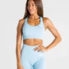 WOMEN'S BEST Move Seamless Sports Bra | Blue Marl SPORTBEKLEIDUNG