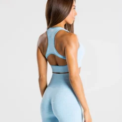 WOMEN'S BEST Move Seamless Sports Bra | Blue Marl SPORTBEKLEIDUNG