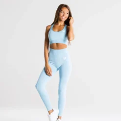 WOMEN'S BEST Move Seamless Sports Bra | Blue Marl SPORTBEKLEIDUNG