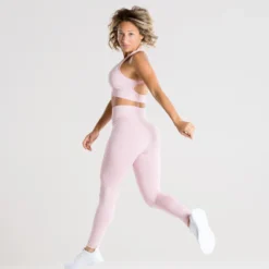 WOMEN'S BEST Move Seamless Sports Bra | Light Pink Marl