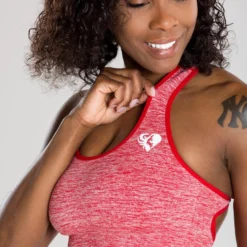 WOMEN'S BEST Move Seamless Sports Bra | Red Marl