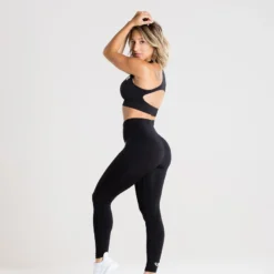 WOMEN'S BEST Move Seamless Leggings | Black Marl SPORTBEKLEIDUNG