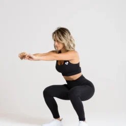 WOMEN'S BEST Move Seamless Leggings | Black Marl SPORTBEKLEIDUNG