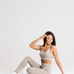 WOMEN'S BEST Move Seamless Leggings | Brown Grey Marl SPORTBEKLEIDUNG