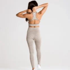 WOMEN'S BEST Move Seamless Leggings | Brown Grey Marl SPORTBEKLEIDUNG