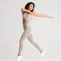 WOMEN'S BEST Move Seamless Leggings | Brown Grey Marl SPORTBEKLEIDUNG