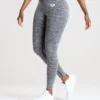 WOMEN'S BEST Move Seamless Leggings | Grey Marl SPORTBEKLEIDUNG