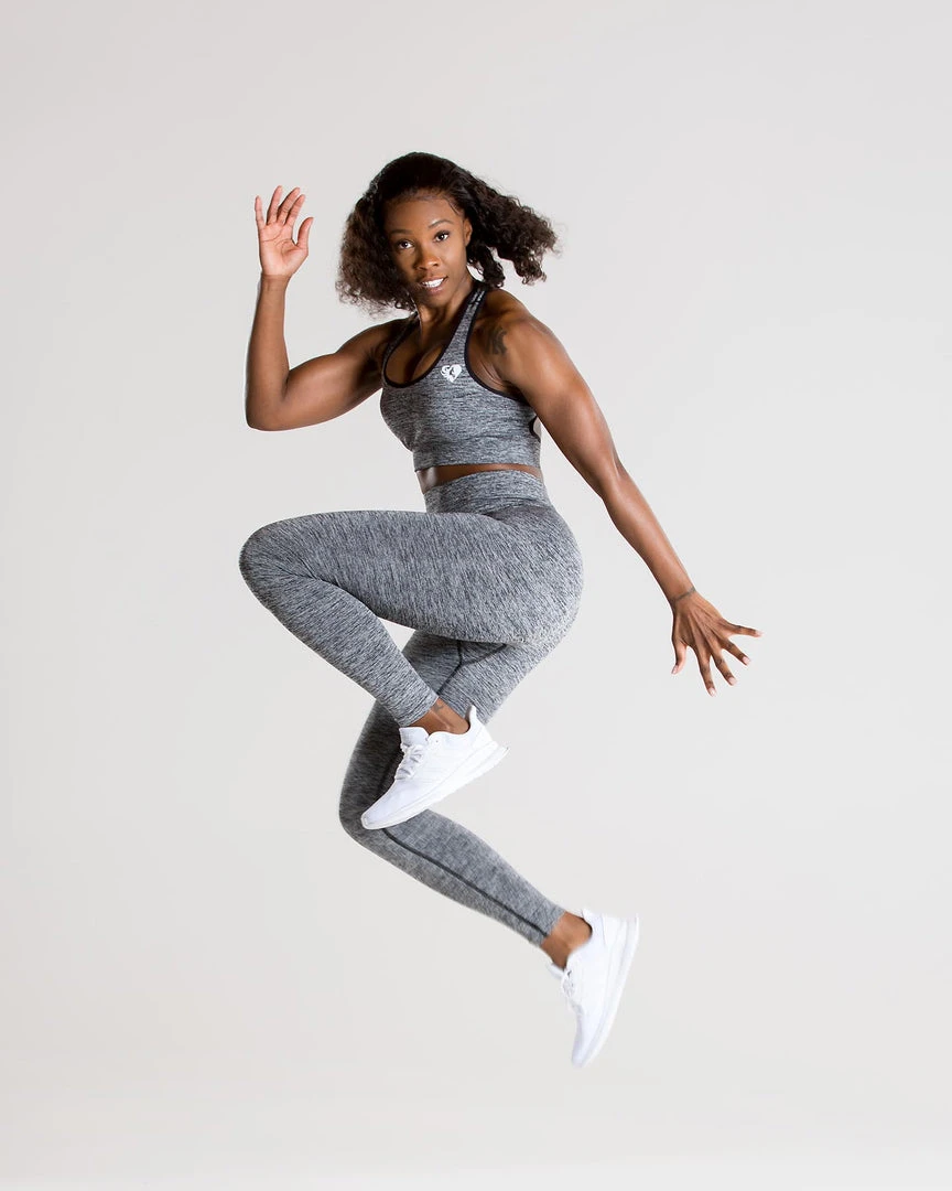 WOMEN'S BEST Move Seamless Leggings | Grey Marl SPORTBEKLEIDUNG
