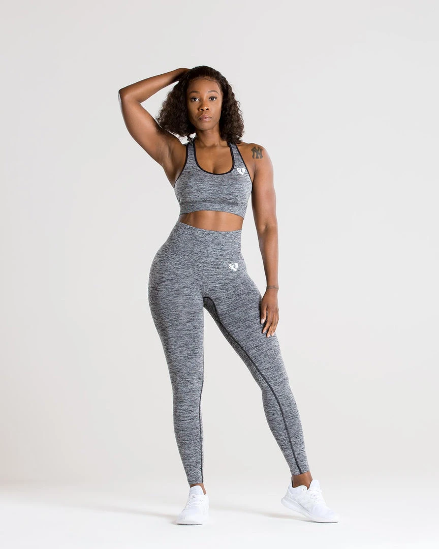 WOMEN'S BEST Move Seamless Leggings | Grey Marl SPORTBEKLEIDUNG