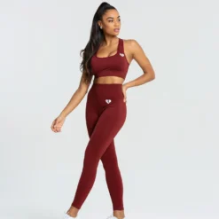 WOMEN'S BEST SPORTBEKLEIDUNG Move Seamless Sports Bra | Ruby Red Solid