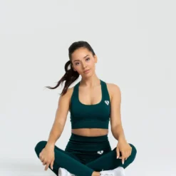 WOMEN'S BEST Move Seamless Sports Bra | Smaragd Green Solid