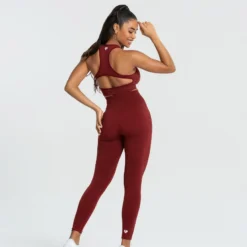 WOMEN'S BEST Move Seamless Leggings | Ruby Red Solid SPORTBEKLEIDUNG