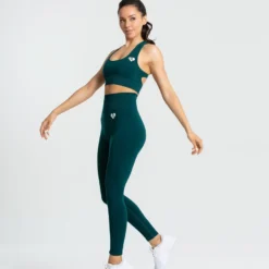 WOMEN'S BEST Move Seamless Leggings | Smaragd Green Solid