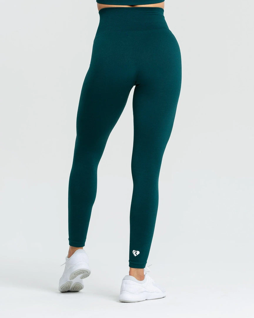 WOMEN'S BEST Move Seamless Leggings | Smaragd Green Solid