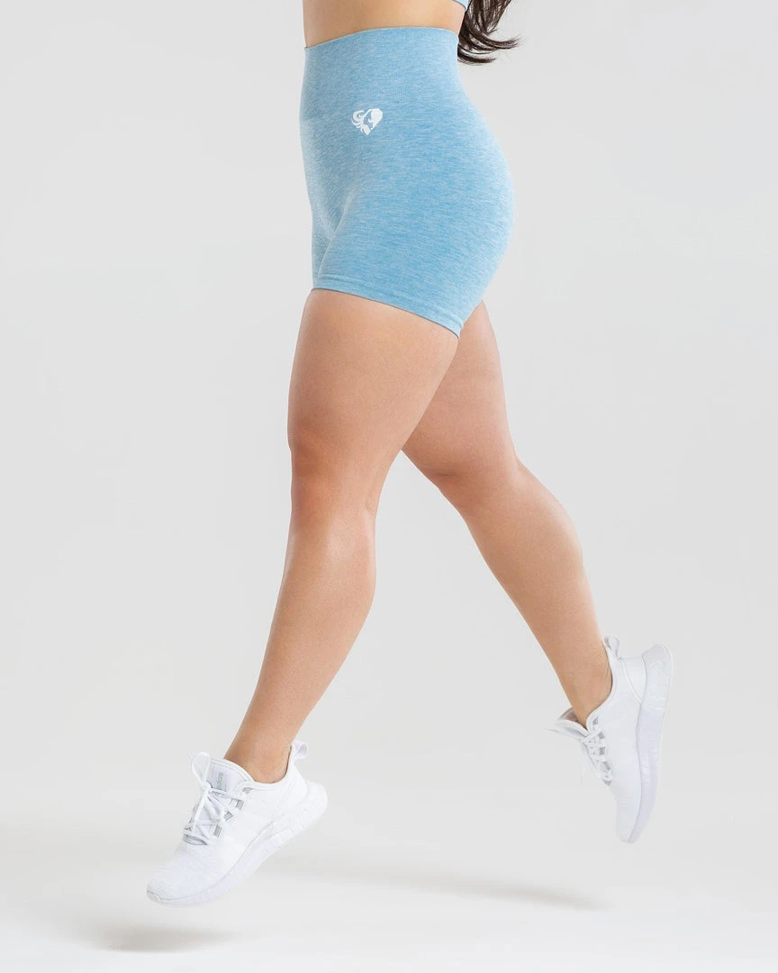 WOMEN'S BEST Move Seamless Shorts | Blue Marl SPORTBEKLEIDUNG