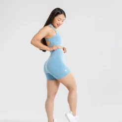 WOMEN'S BEST Move Seamless Shorts | Blue Marl SPORTBEKLEIDUNG