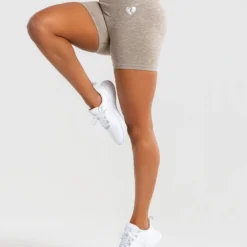 WOMEN'S BEST Move Seamless Shorts | Brown Grey Marl
