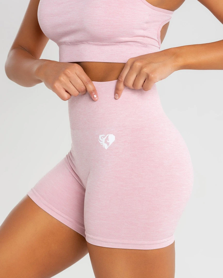 WOMEN'S BEST Move Seamless Shorts | Light Pink Marl SPORTBEKLEIDUNG