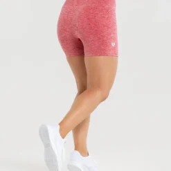 WOMEN'S BEST Move Seamless Shorts | Red Marl