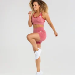 WOMEN'S BEST Move Seamless Shorts | Red Marl